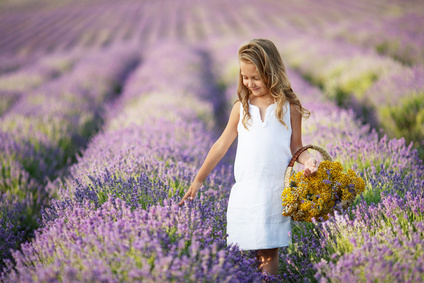 Kinderyoga Stundenbilder - Lavender