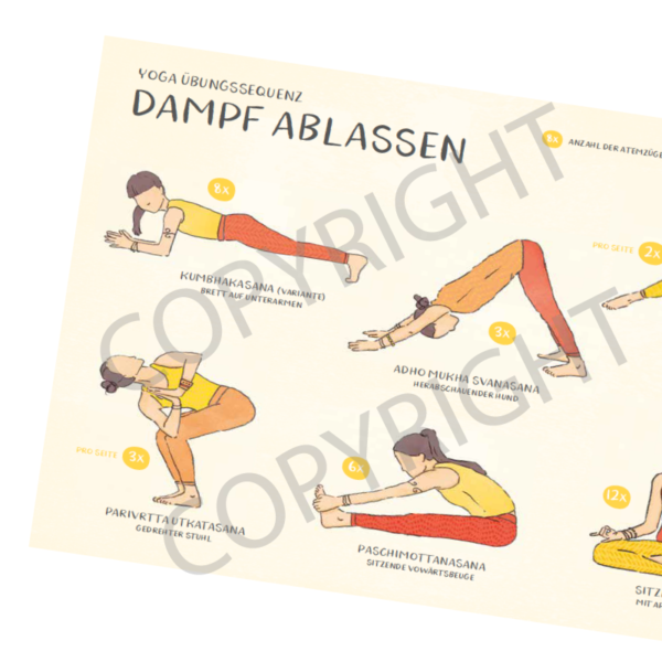 Kinderyoga Stundenbilder - Asana Sequenz