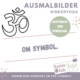 Kinderyoga Ausmalbild mit OM Symbol als Malvorlage