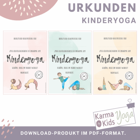 Kinderyoga Urkunden