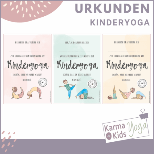 Kinderyoga Urkunden