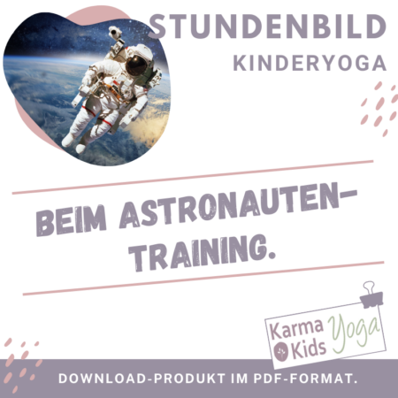 stundenbild kinderyoga astronaut