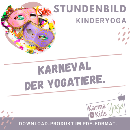 Kinderyoga Stundenbild Fasching & Karneval
