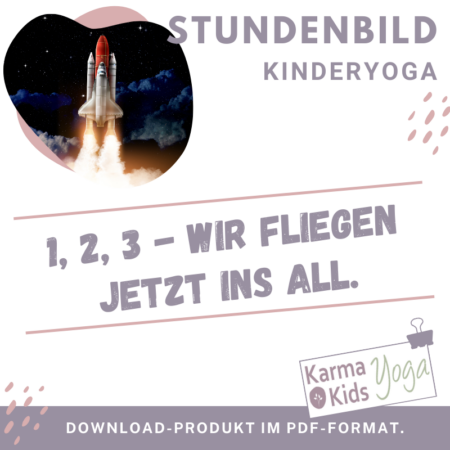 stundenbild kinderyoga weltall