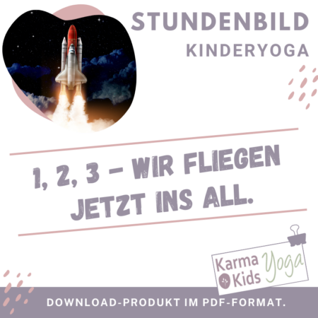 stundenbild kinderyoga weltall