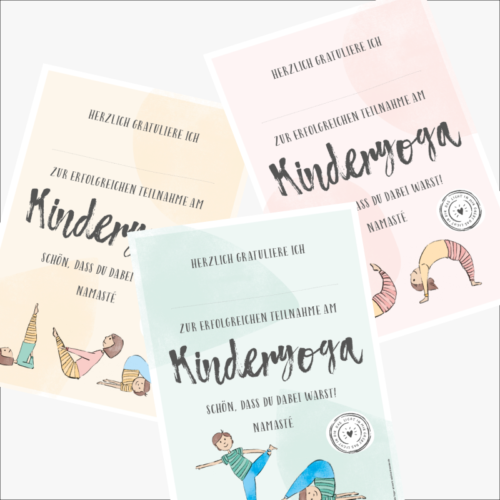 Kinderyoga Urkunden